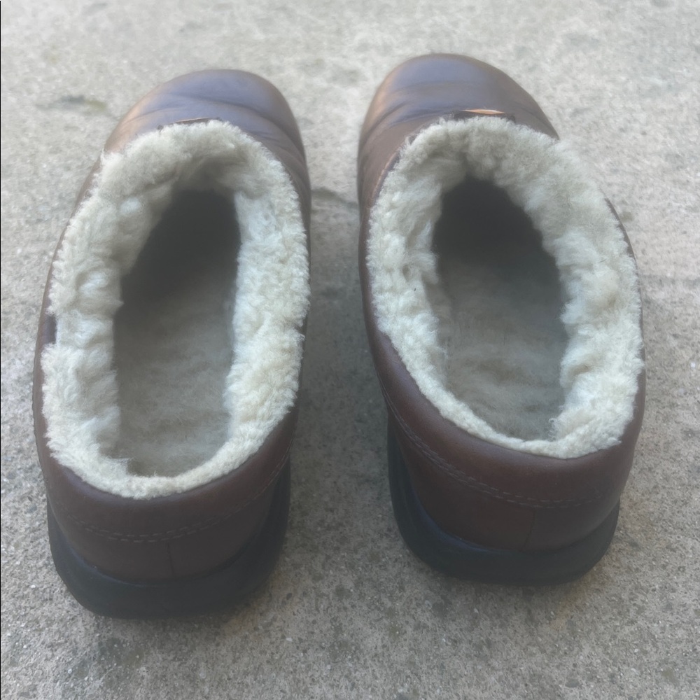 Merrell Primo Chill Brown Leather Wool Lined Mules Women's Size 8.5 - Picture 5 of 9